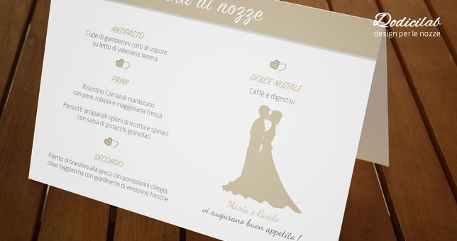 Foto Menu di nozze